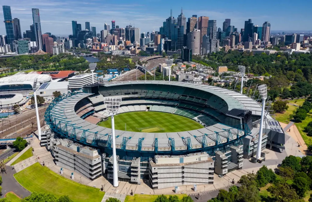 2021 Aerial view of the MCG: AUSTADIUMS