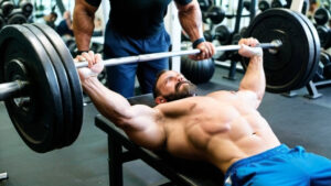 Barbell chest work out